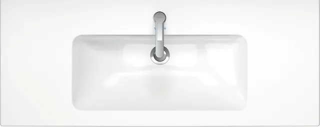 Wandwaschtisch „ME by Starck“, mit Überlauf, Hahnlochposition mittig in Weiß Hochglanz Wandwaschtisch „ME by Starck“, mit Überlauf, Hahnlochposition mittig in Weiß Hochglanz