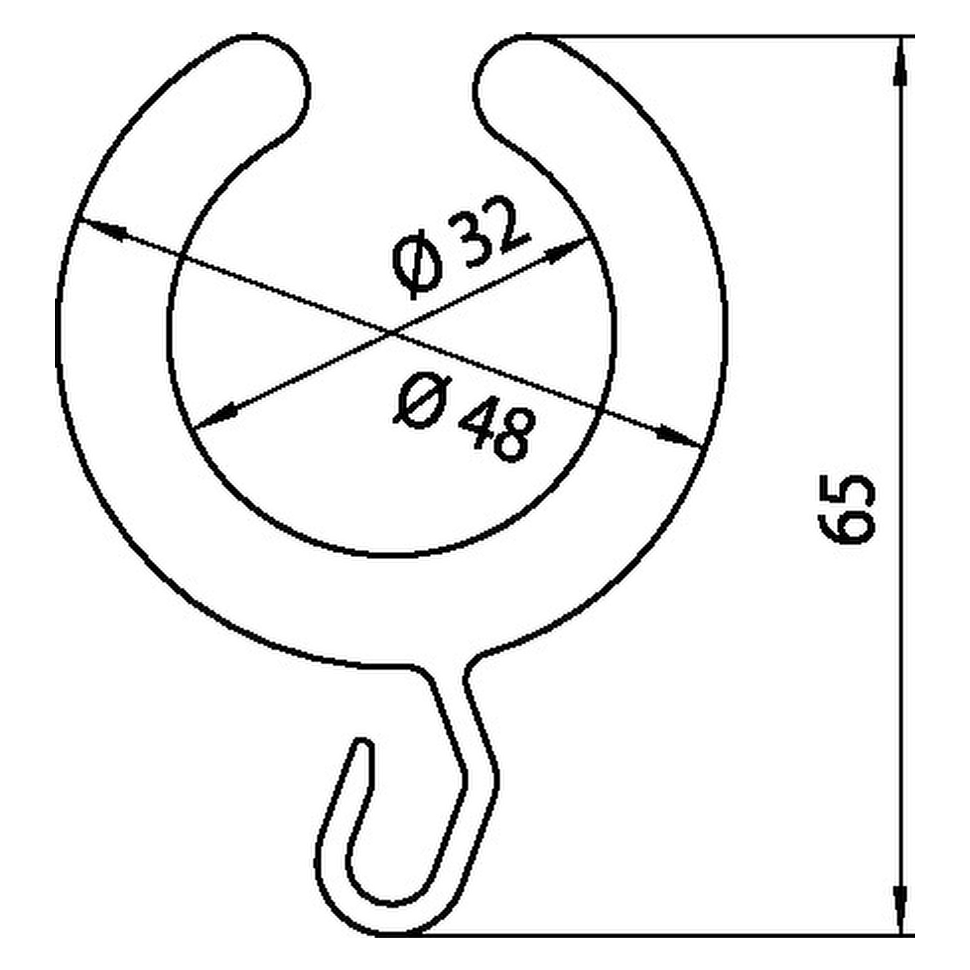 emco Duschvorhangringe „system 2“ in weiß (10 Stück)