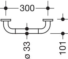 HEWI Haltegriff „Serie 801“ in Senfgelb