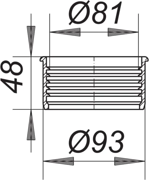 Lippendichtung zu HT/SML-Rohrverbinder, DN 80