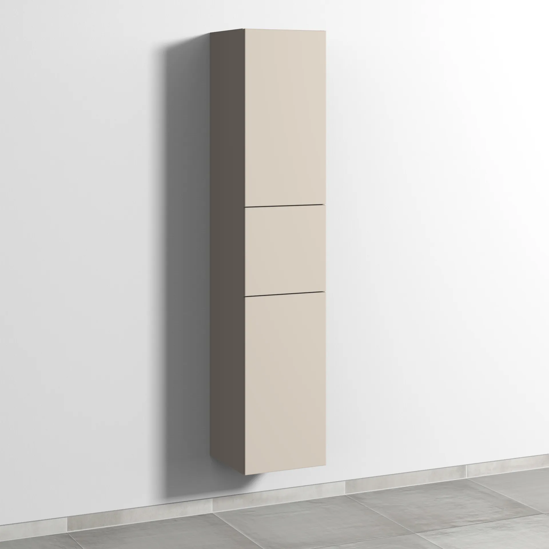 Sanipa Hochschrank „3way“ 350 × 1700 × 345 mm Anschlag rechts, in Kaschmir (matt), Anschlag rechts