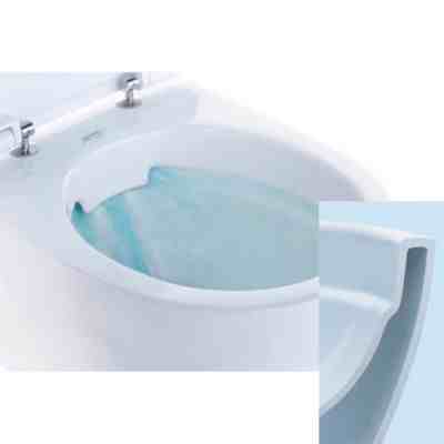 Set-Tiefspül-WC Geberit Wand-WC Renova ohne Spülrand mit WC-Sitz Soft Closing von Geberit Set-Tiefspül-WC Geberit Wand-WC Renova ohne Spülrand mit WC-Sitz Soft Closing von Geberit