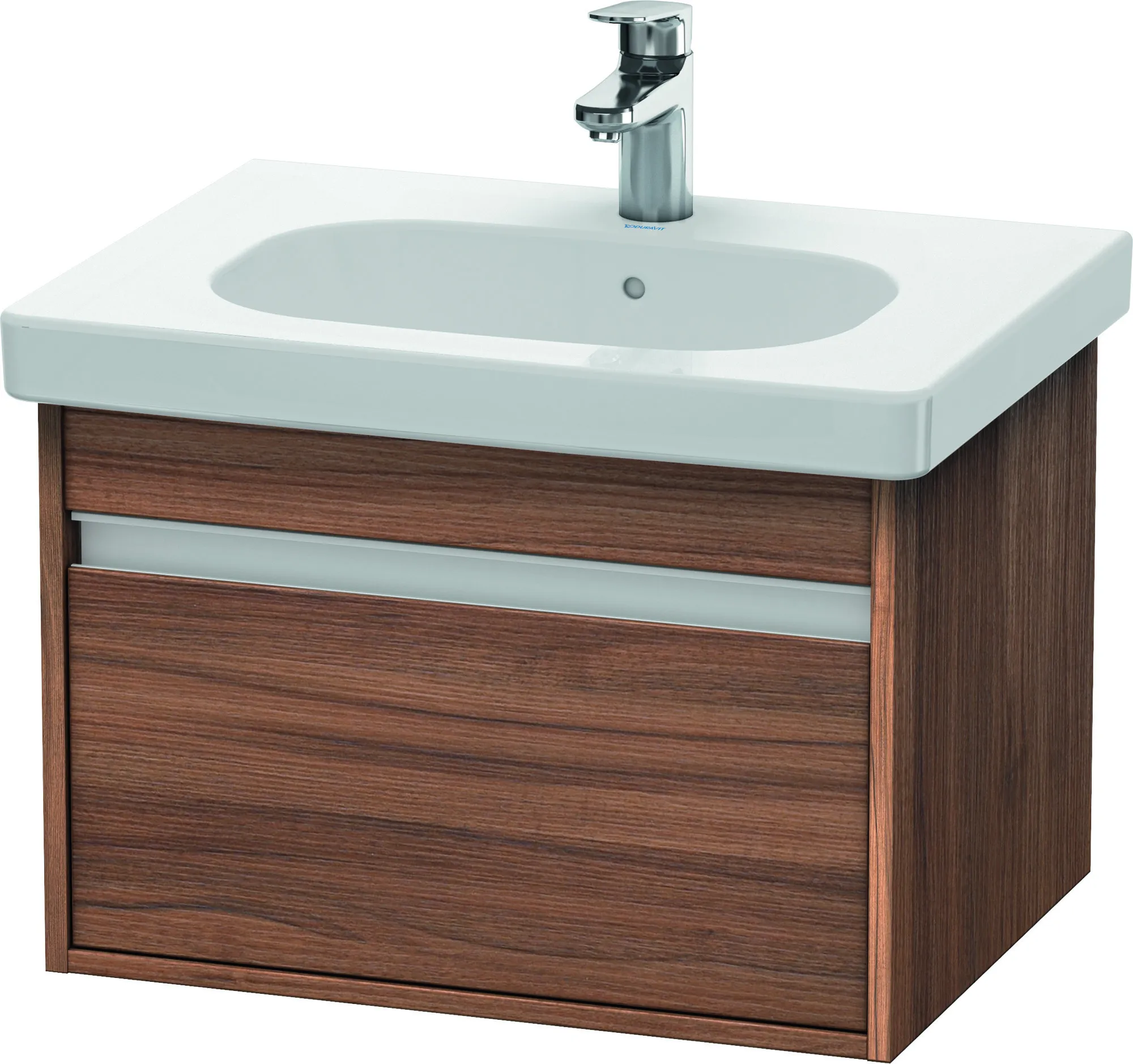 Duravit Waschtischunterschrank wandhängend „Ketho“ 60 × 41 × 45,5 cm Nussbaum Natur Duravit Waschtischunterschrank wandhängend „Ketho“ 60 × 41 × 45,5 cm Nussbaum Natur