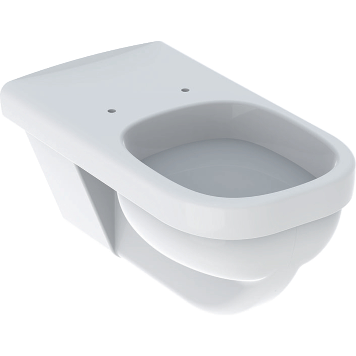 Wand-Flachspül-WC „Renova Comfort Square“ 39 × 36 × 70 cm, mit Spülrand