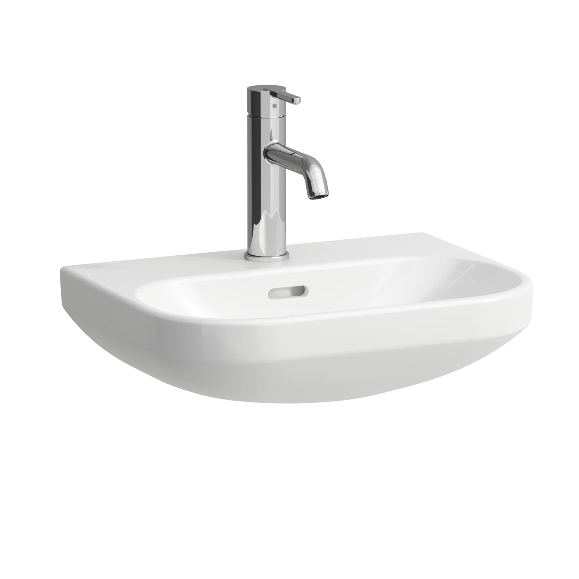 Handwaschbecken LUA 340x450x145 1 Hahnloch mit Überlauf weiß Handwaschbecken LUA 340x450x145 1 Hahnloch mit Überlauf weiß