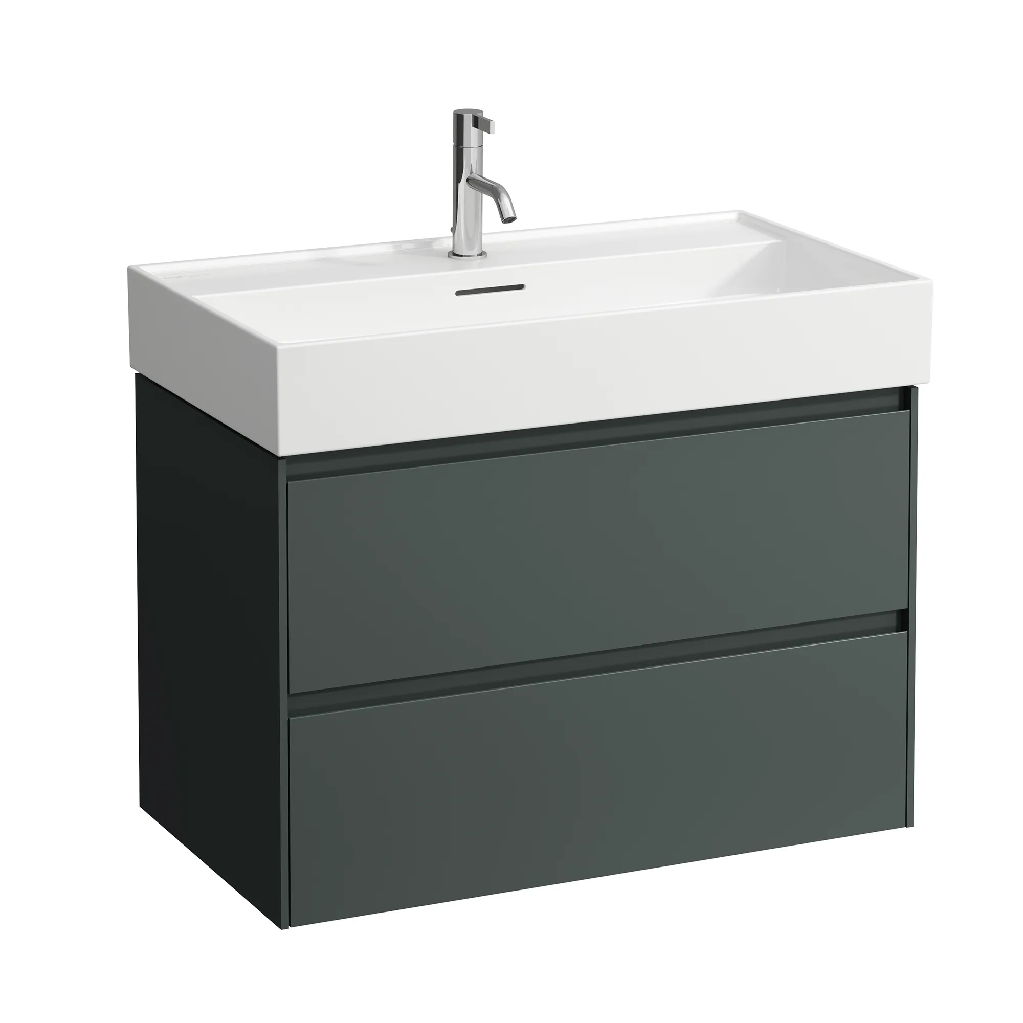 Waschtischunterbau LANI 442x784x515 mit 2 Schubladen integrierter Griffleiste Vollauszug und Soft-Close für Waschtisch LUA H810087 weiß matt Waschtischunterbau LANI 442x784x515 mit 2 Schubladen integrierter Griffleiste Vollauszug und Soft-Close für Waschtisch LUA H810087 weiß matt