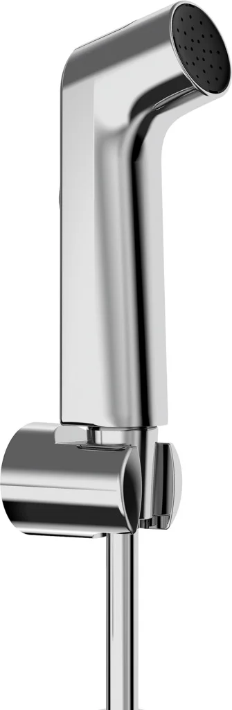 Hansgrohe Bidette Handbrause S 1jet EcoSmart mit Brausehalter und Druckschlauch 125 cm, Chrom