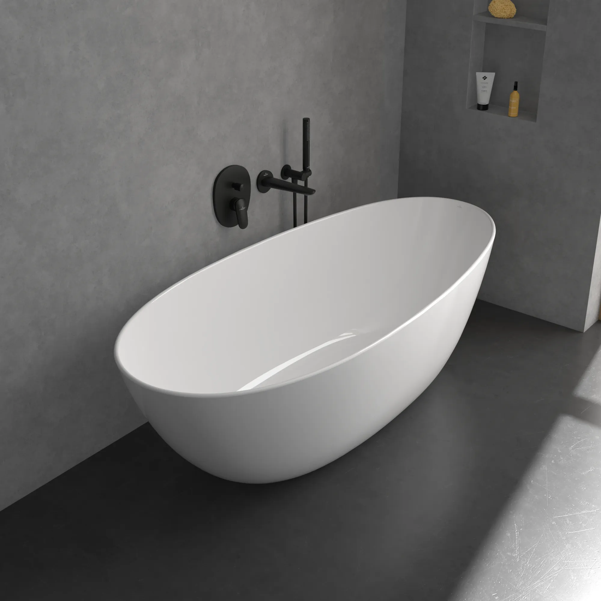 Villeroy & Boch Antao Unterputz-Einhebel-Armatur, rund, Matt Black, 184x221x57 mm Villeroy & Boch Antao Unterputz-Einhebel-Armatur, rund, Matt Black, 184x221x57 mm
