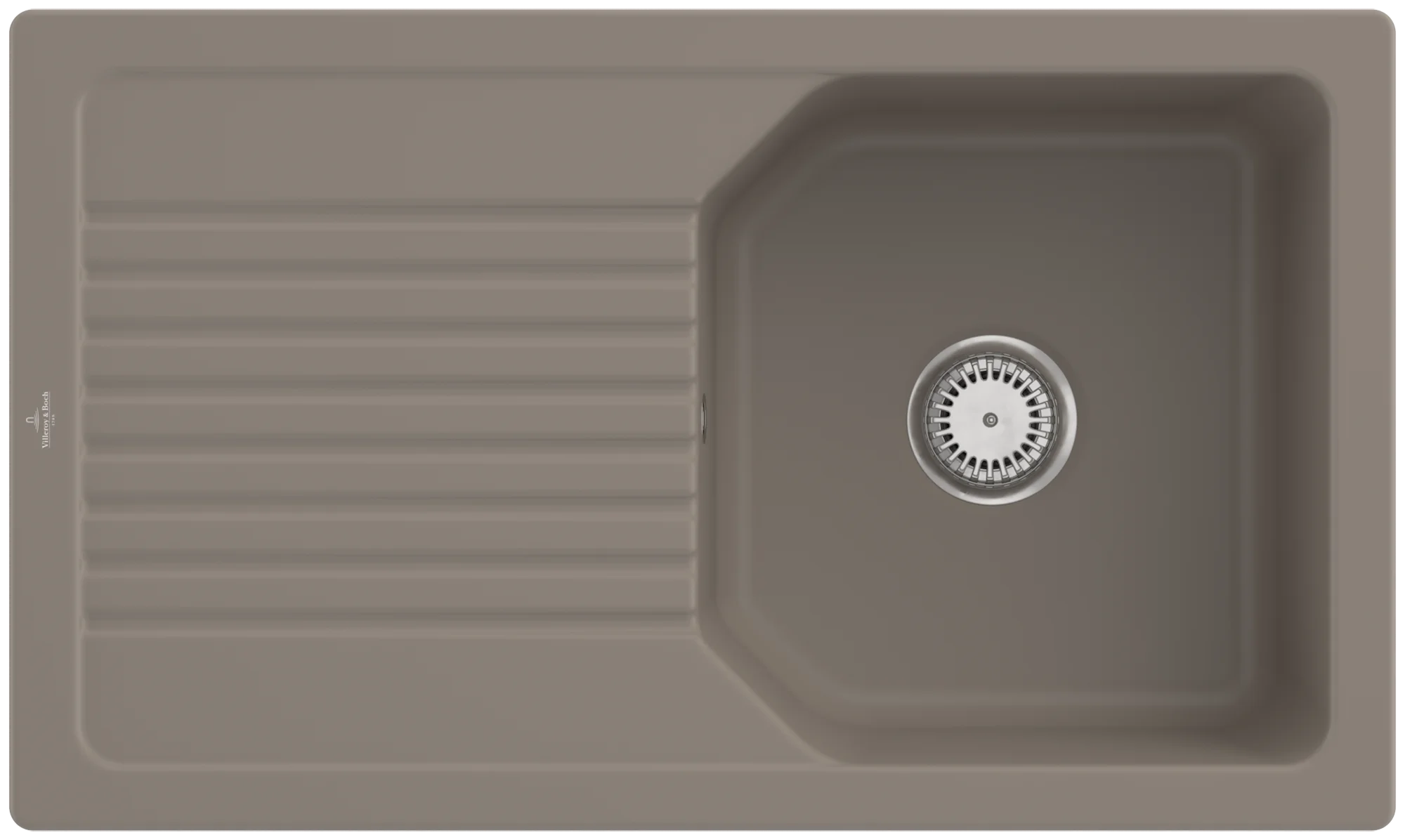 Villeroy & Boch Linara 50 Einbauspüle, 860x510mm, TitanCeram, inklusive Ablaufgarnitur