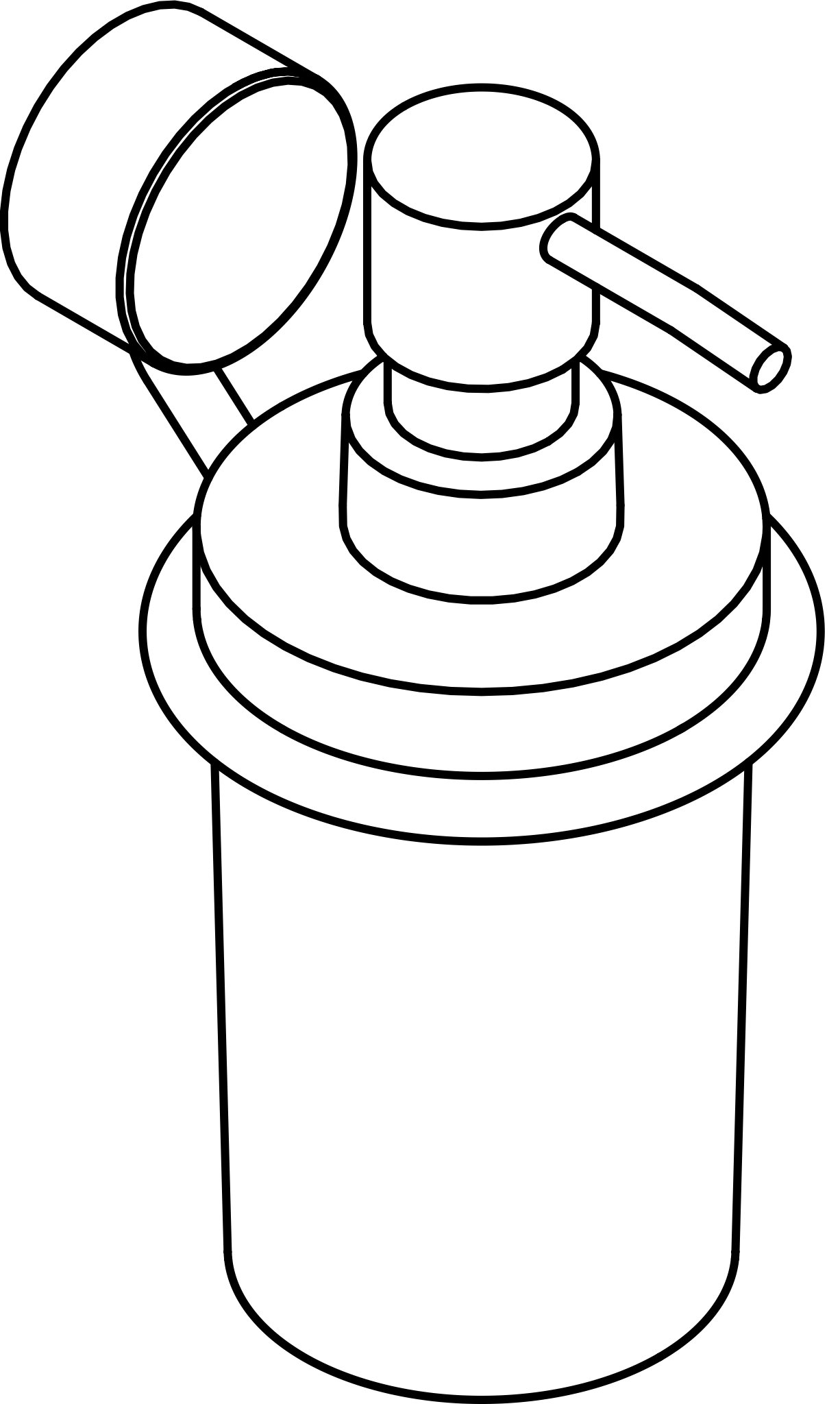 HEWI Seifenspender „System 815“ 11,8 × 8,3 × 16,7 cm