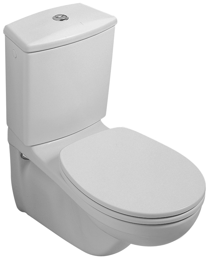 Tiefspül-WC „O.novo“ für Kombination mit Spülkasten 68 × 35,5 × 39,6 cm 