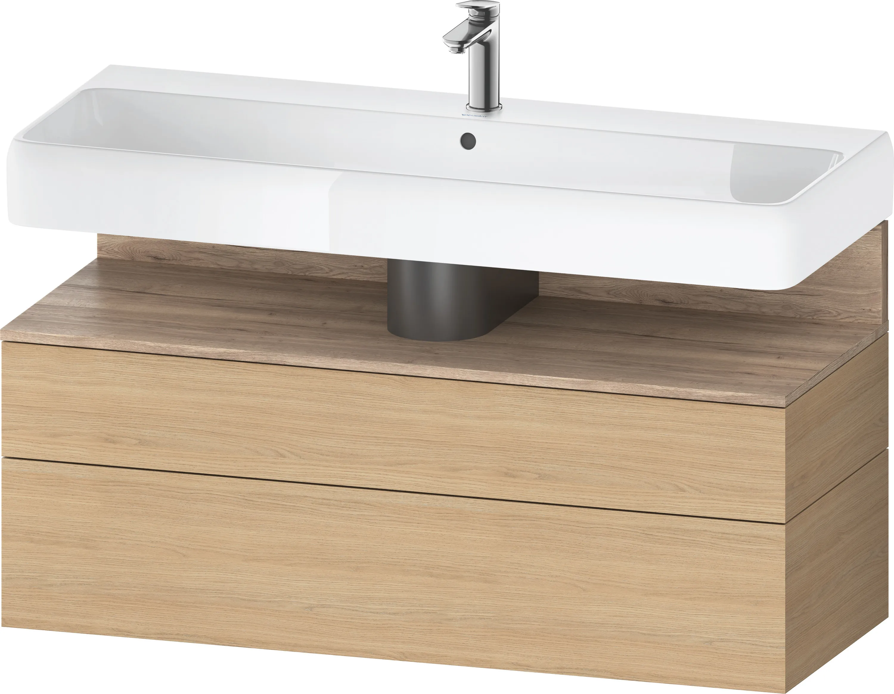 Duravit Waschtischunterschrank wandhängend „Qatego“ 119 × 59 × 47 cm, mit Beleuchtung Duravit Waschtischunterschrank wandhängend „Qatego“ 119 × 59 × 47 cm, mit Beleuchtung