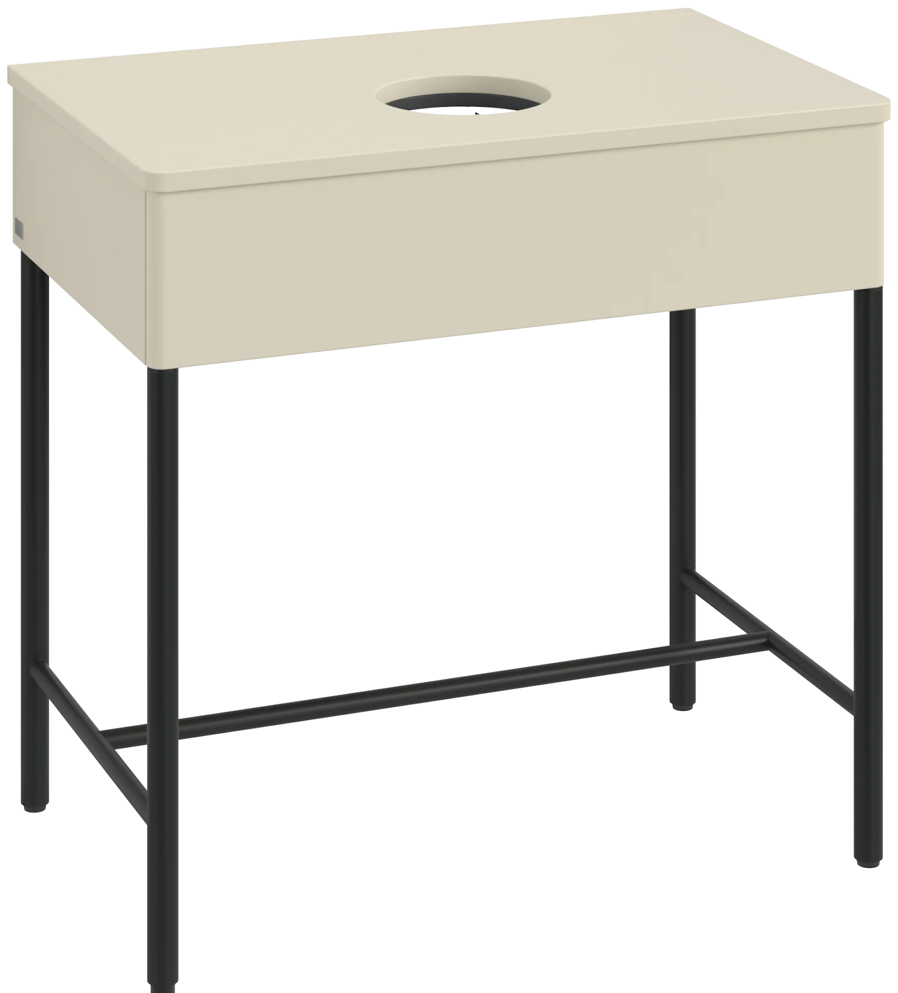 Villeroy & Boch Waschbeckenunterschrank Artis L60011, Silk Grey Matt Lacquer, 800x782x500mm, mit Metallgestell und Beleuchtung Villeroy & Boch Waschbeckenunterschrank Artis L60011, Silk Grey Matt Lacquer, 800x782x500mm, mit Metallgestell und Beleuchtung