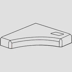 SANIT Deckel mit Taste Eckspülkasten 927 weiß SANIT Deckel mit Taste Eckspülkasten 927 weiß