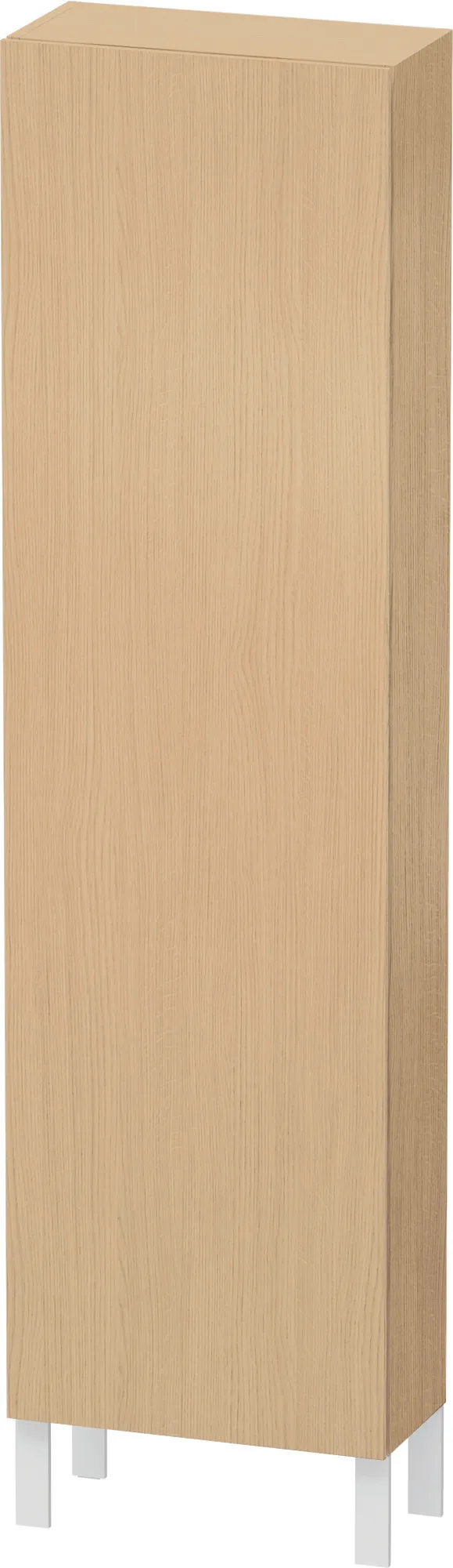 Duravit Hochschrank „L-Cube“ 50 × 176 × 24,3 cm Eiche Natur