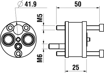 Verängerungssat SIMIBOX 2-Point 25 mm