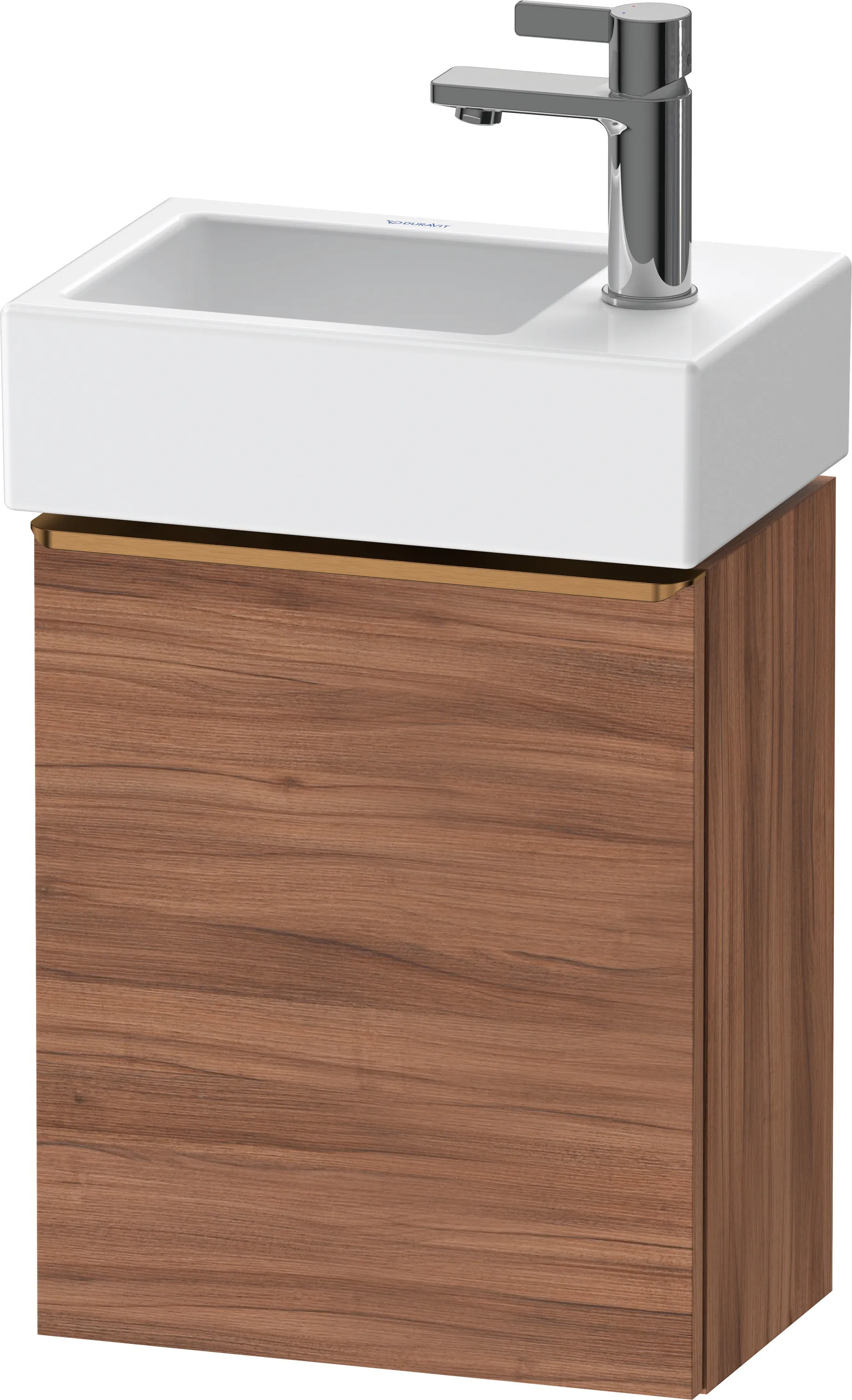 Duravit Waschtischunterschrank wandhängend „D-Neo“ 36,4 × 44 × 22,2 cm Nussbaum Natur