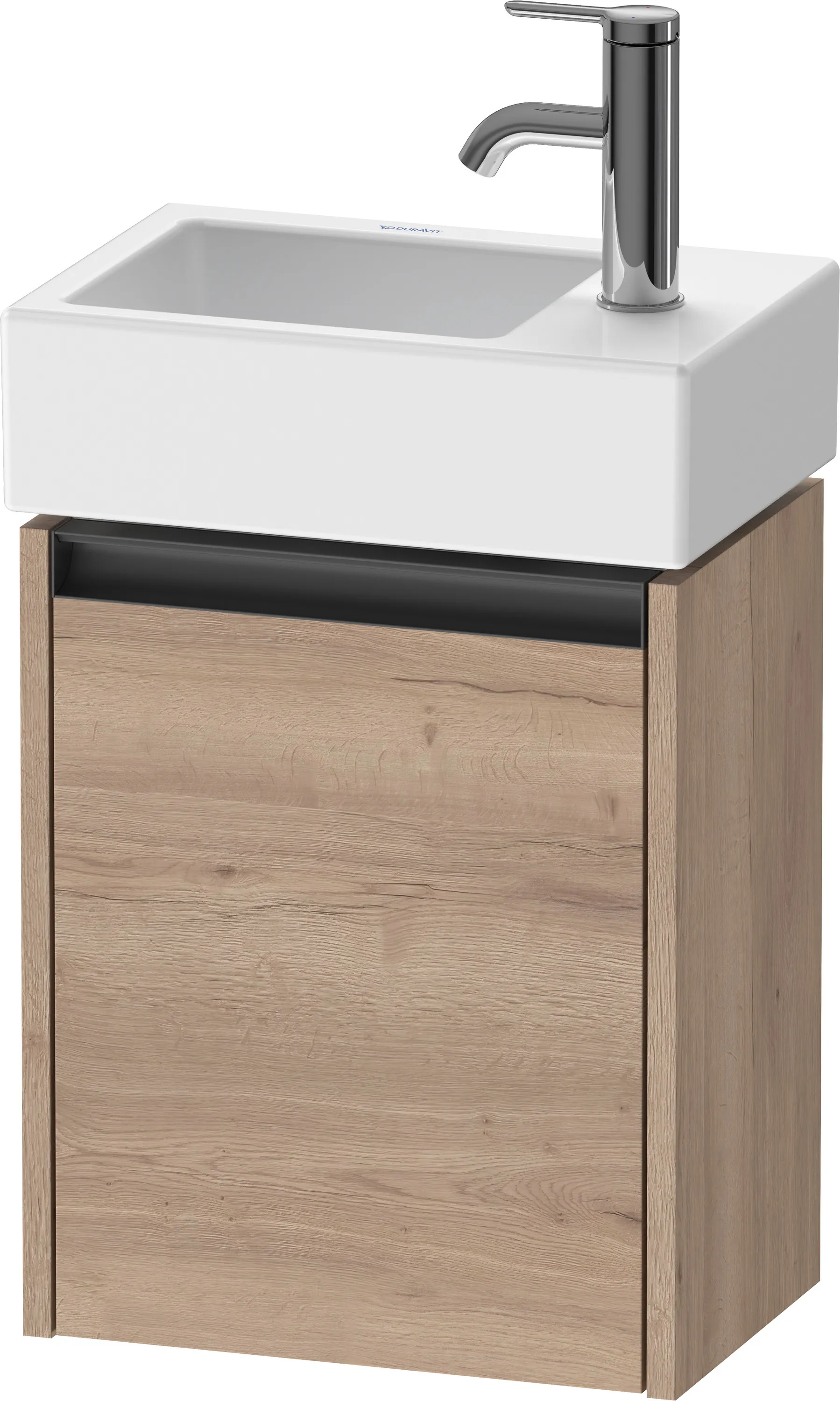 Duravit Waschtischunterschrank wandhängend „Ketho.2“ 36,4 × 44 × 23,8 cm Eiche Marmoriert