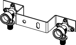 TECEflex Montageeinheit mit Wandscheiben 150 mm 16 × Rp1/2″, verz. Stahlhalter Siliziumbronze TECEflex Montageeinheit mit Wandscheiben 150 mm 16 × Rp1/2″, verz. Stahlhalter Siliziumbronze