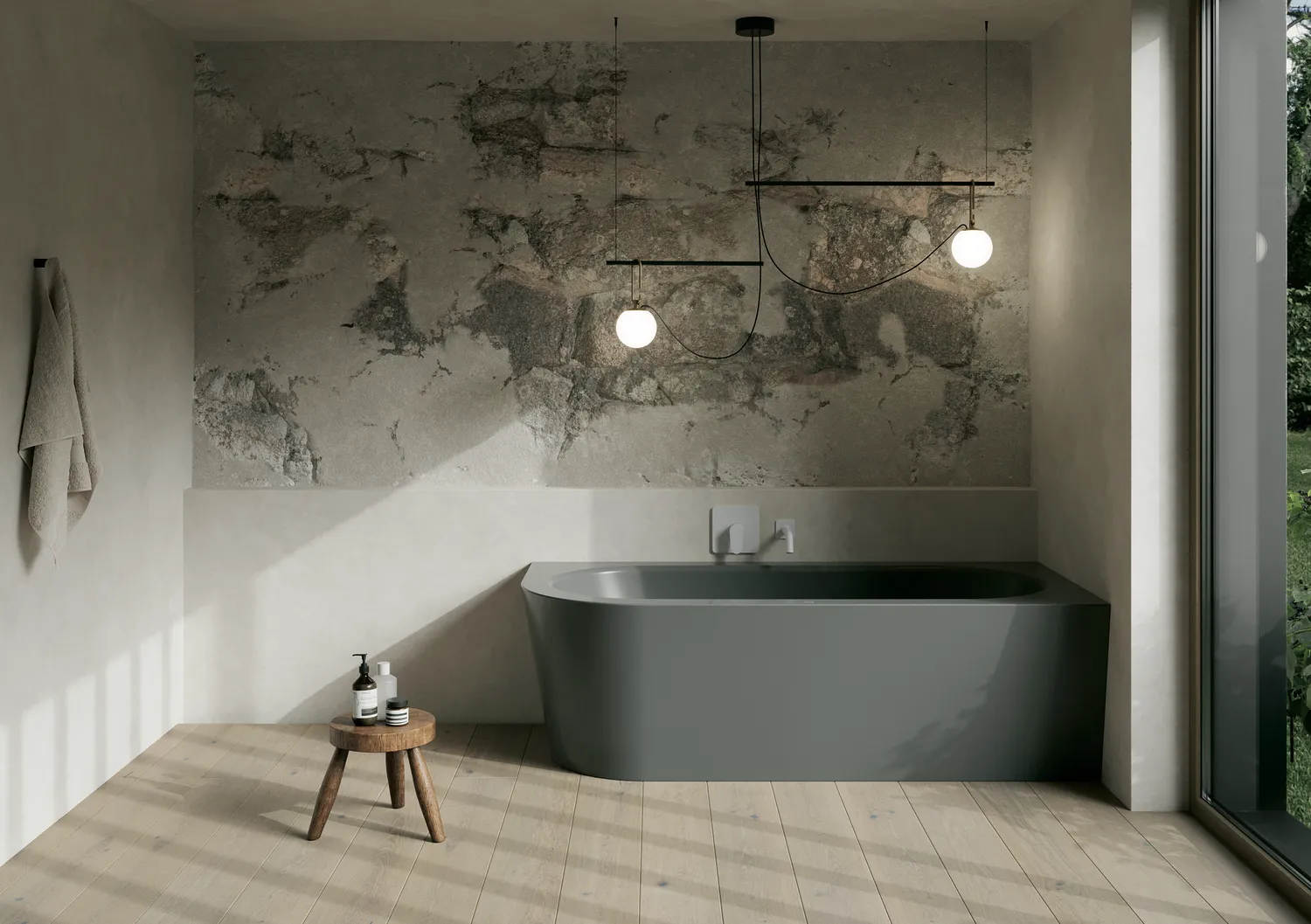 Bette BetteSilhouette Badewanne 2-Sitzer, Eck, Hazel, 1950x950x420 mm, Randhöhe 575 mm