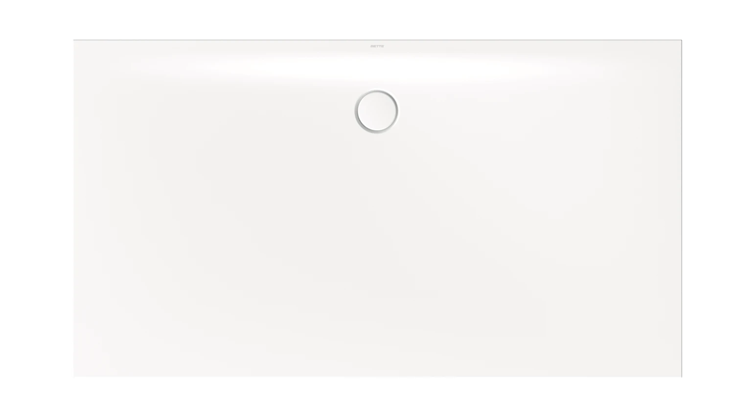 Bette rechteck Duschwanne „BetteFloor Side“ 1800 × 1000 mm mit BetteAntirutsch Pro, ohne Oberflächenveredelung, ohne Wannenträger, in Edelweiß