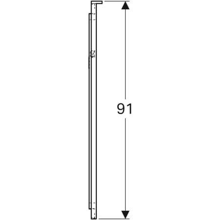 Geberit Spiegel „Xeno2“ 40 × 91 cm, rechteckig 