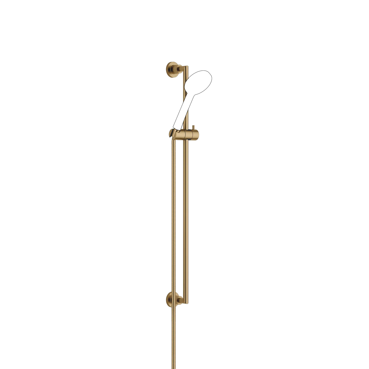 Dornbracht Duschgarnitur TARA Dark Brass gebürstet PVD, Stichmaß 800 mm, Rosette Ø 55 mm, Rohrdurchmesser 18 mm