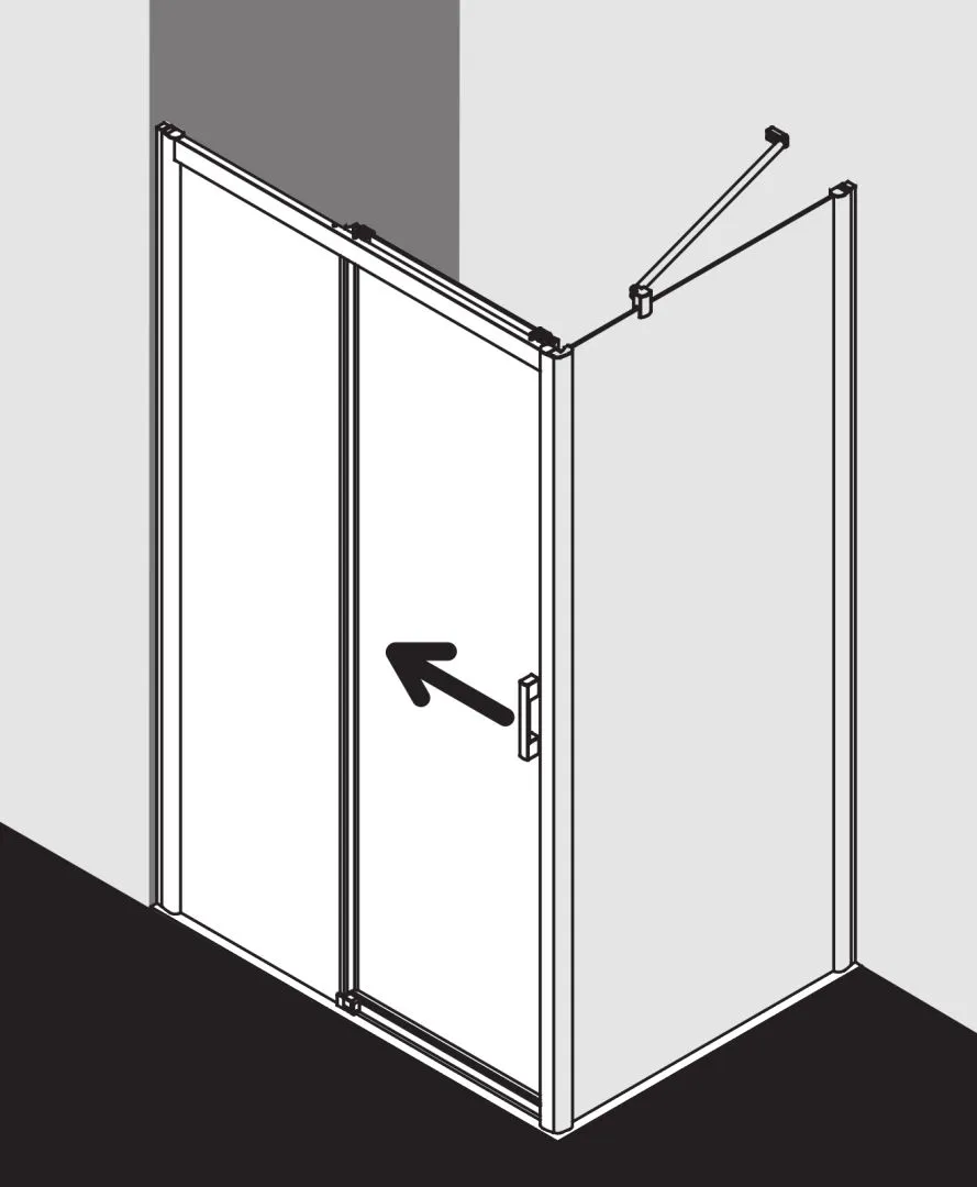 Kermi Duschtür Gleittür 2-teilig bodenfrei mit Festfeld links für Nische und Ecke „PEGA“ Glas Klar, Profile Silber Hochglanz, BV: 1070 - 1100 mm GAK: 1060 - 1080 mm WE: 1070 - 1100 mm H: 2000 mm Kermi Duschtür Gleittür 2-teilig bodenfrei mit Festfeld links für Nische und Ecke „PEGA“ Glas Klar, Profile Silber Hochglanz, BV: 1070 - 1100 mm GAK: 1060 - 1080 mm WE: 1070 - 1100 mm H: 2000 mm