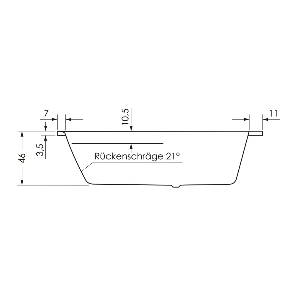 repaBAD Badewanne „Tika“ trapez 1750 × 1100 mm, Fußablauf, rechts in Weiß repaBAD Badewanne „Tika“ trapez 1750 × 1100 mm, Fußablauf, rechts in Weiß