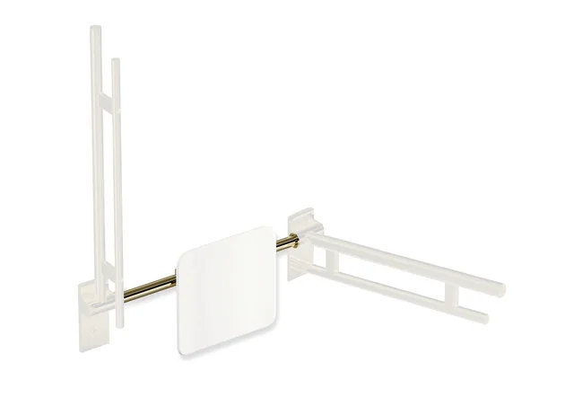 HEWI Rückenstütze System 900 PG93, weiß, Edelstahl, PVD, 588-688mm HEWI Rückenstütze System 900 PG93, weiß, Edelstahl, PVD, 588-688mm