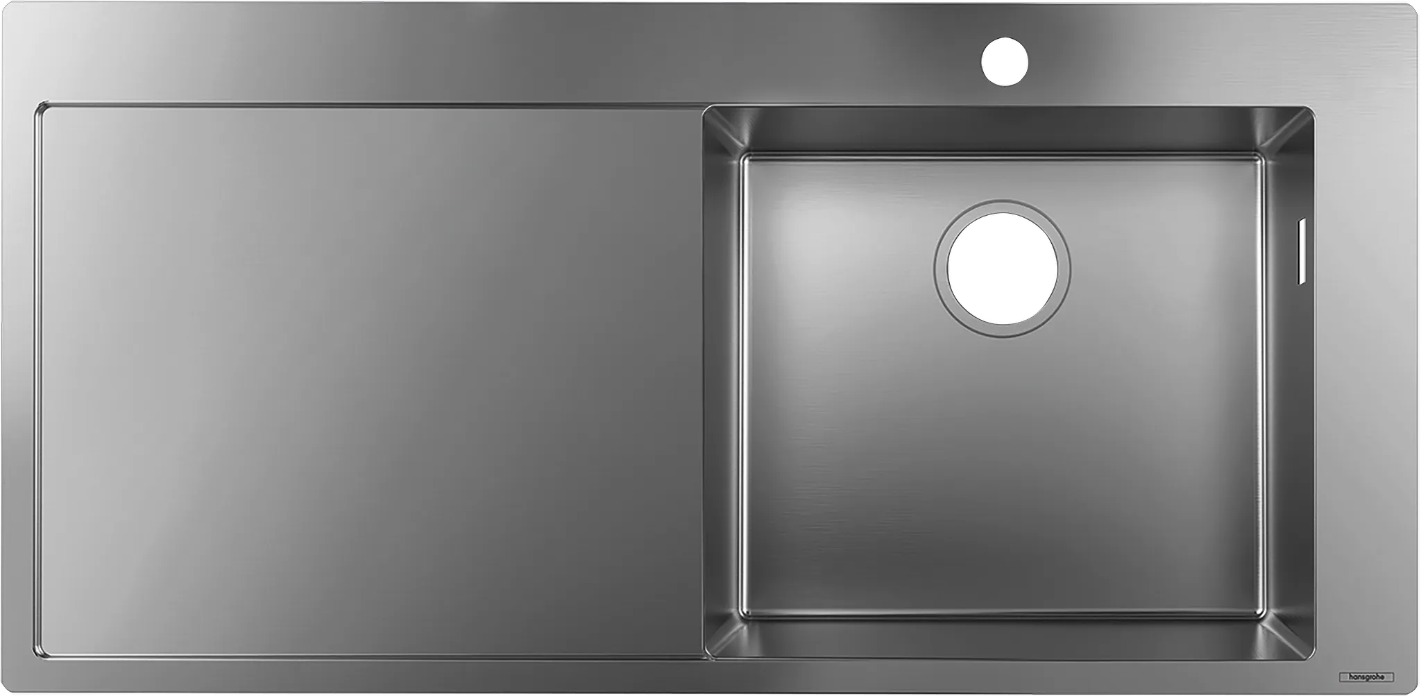 Hansgrohe S71 Spülen Edelstahl, Einbauspüle 450 mit Abtropffläche links Hansgrohe S71 Spülen Edelstahl, Einbauspüle 450 mit Abtropffläche links