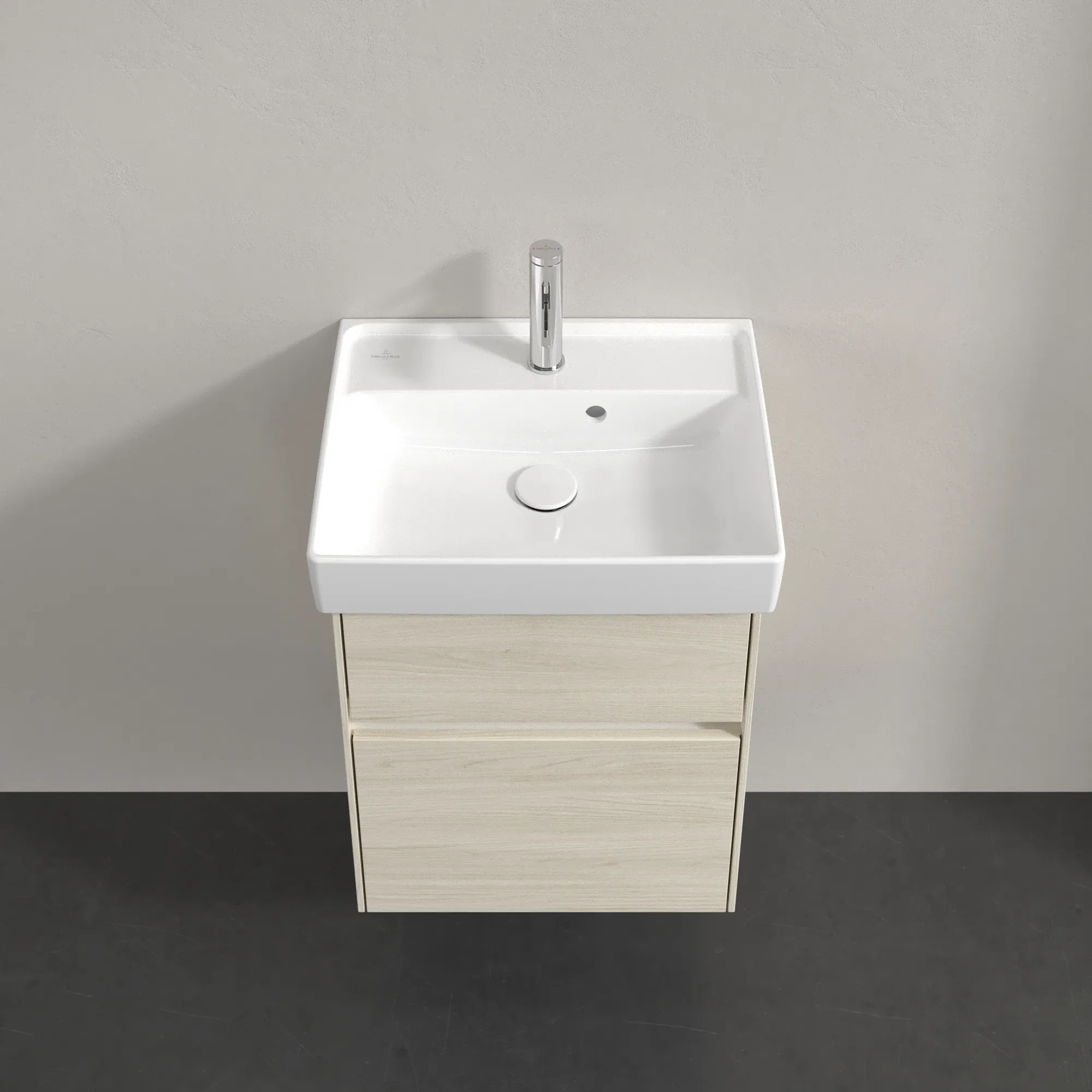 Villeroy & Boch Waschtischunterschrank „Collaro“ für Schrankwaschtisch 46 × 54,6 × 37,4 cm 2 Auszüge / Schubladen