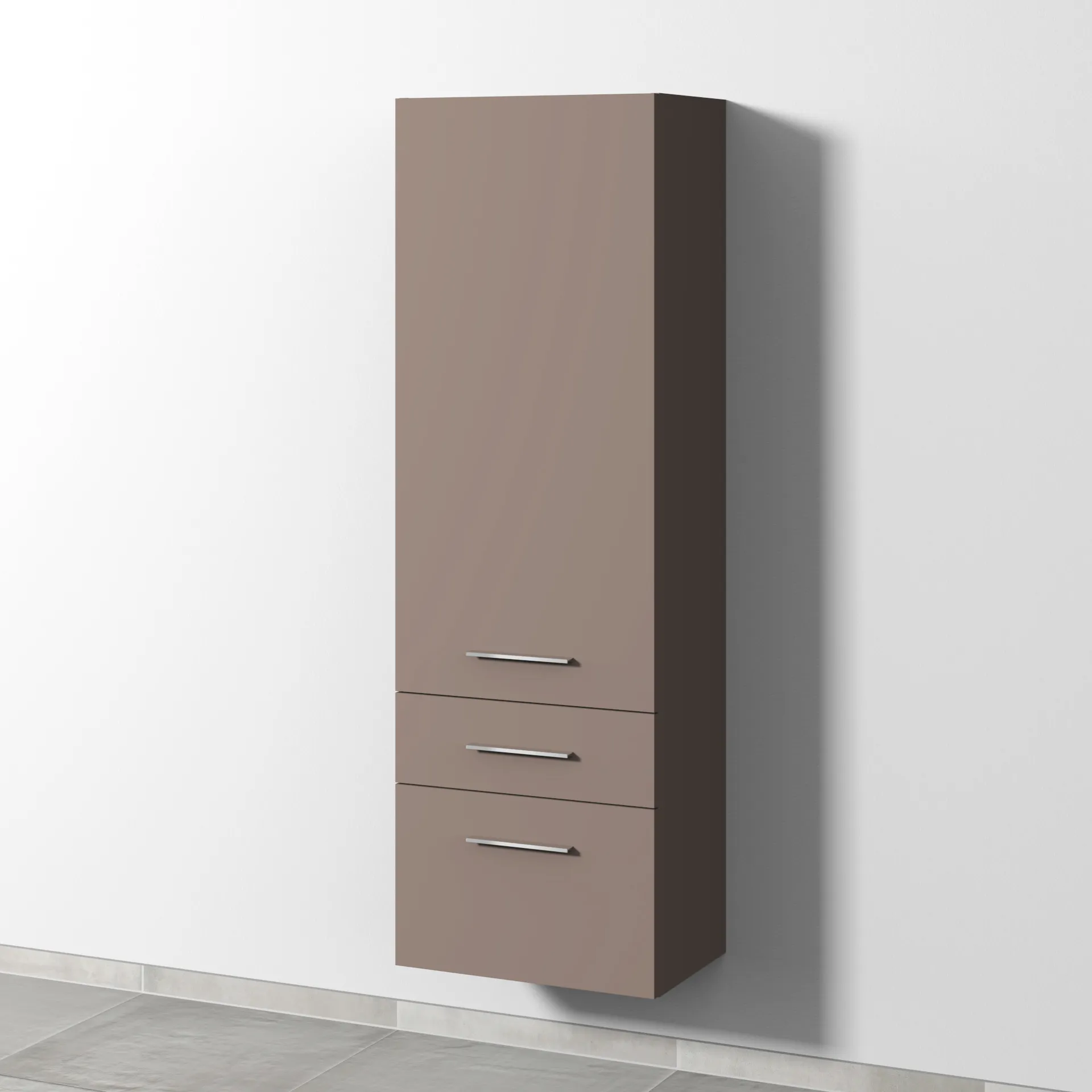 Sanipa Hochschrank „2morrow“ 525 × 1615 × 350 mm in Taupe (matt)
