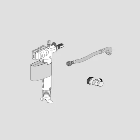 SANIT Ersatz-Druckschl.m. Rändelmutter UP-Spülkasten Betätigung von oben SANIT Ersatz-Druckschl.m. Rändelmutter UP-Spülkasten Betätigung von oben