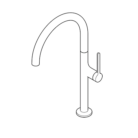 Kludi-REEF Spültisch-Einhandmischer seitl. Bedienung Tiefmattschwarz Kludi-REEF Spültisch-Einhandmischer seitl. Bedienung Tiefmattschwarz