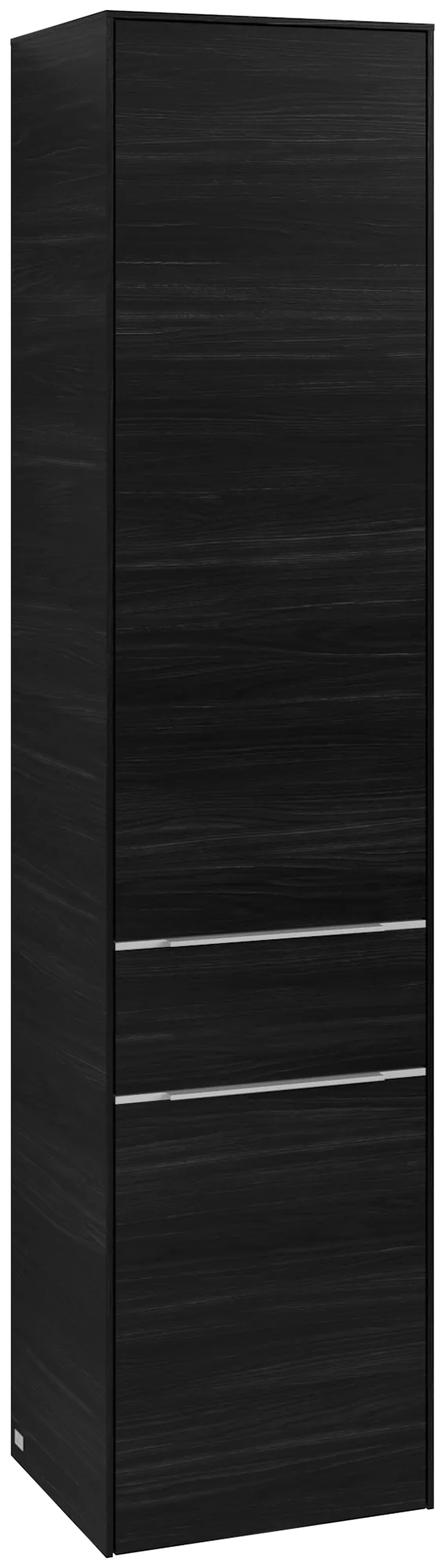Villeroy & Boch Hochschrank Subway 3.0, eckig, Black Oak, 400 x 1710 mm, 2 Türen, 1 Auszug, mit Absenkautomatik Villeroy & Boch Hochschrank Subway 3.0, eckig, Black Oak, 400 x 1710 mm, 2 Türen, 1 Auszug, mit Absenkautomatik