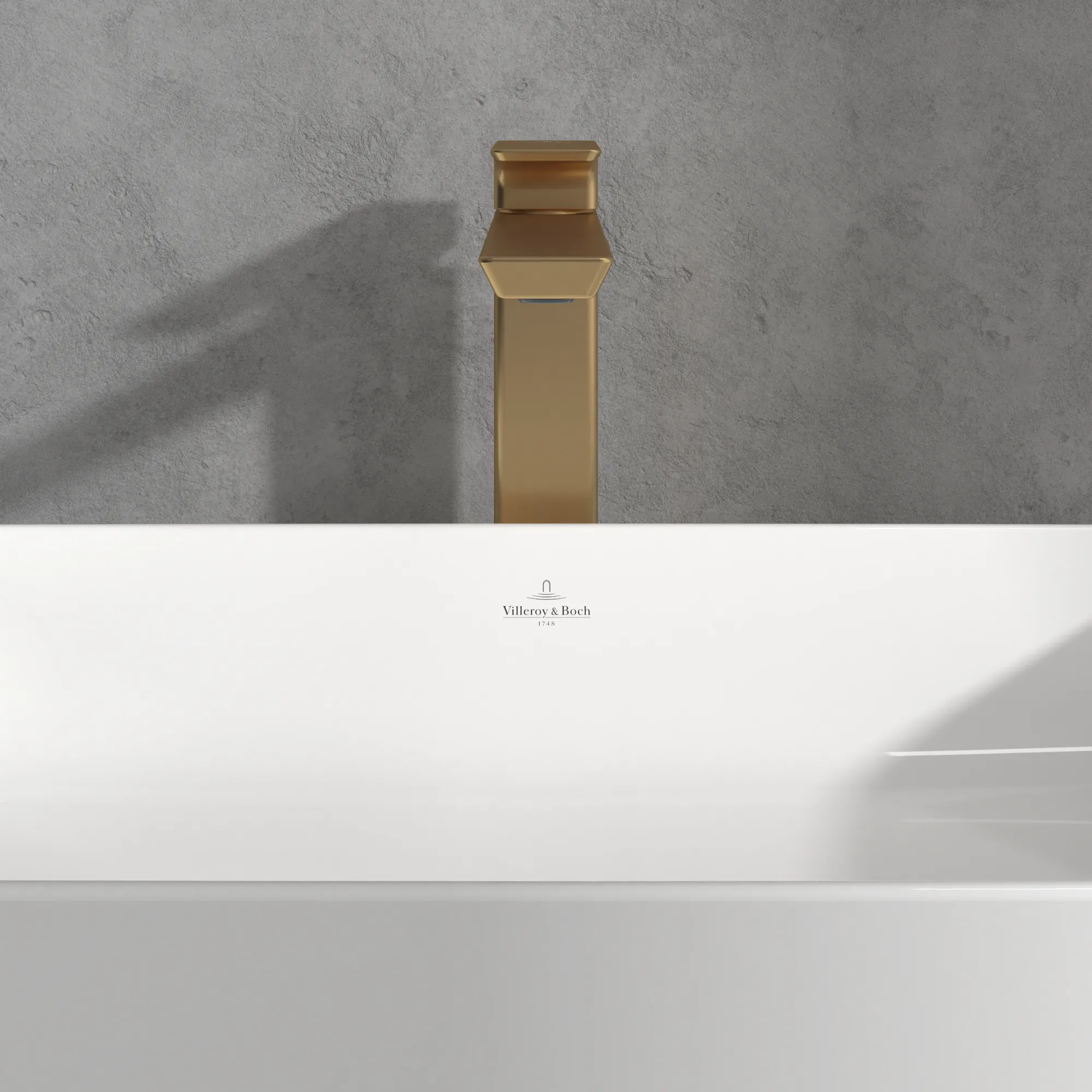 Einhand-Waschtischarmatur „Subway 3.0“ 23,8 cm Ausladung 191 mm in Brushed Gold Einhand-Waschtischarmatur „Subway 3.0“ 23,8 cm Ausladung 191 mm in Brushed Gold