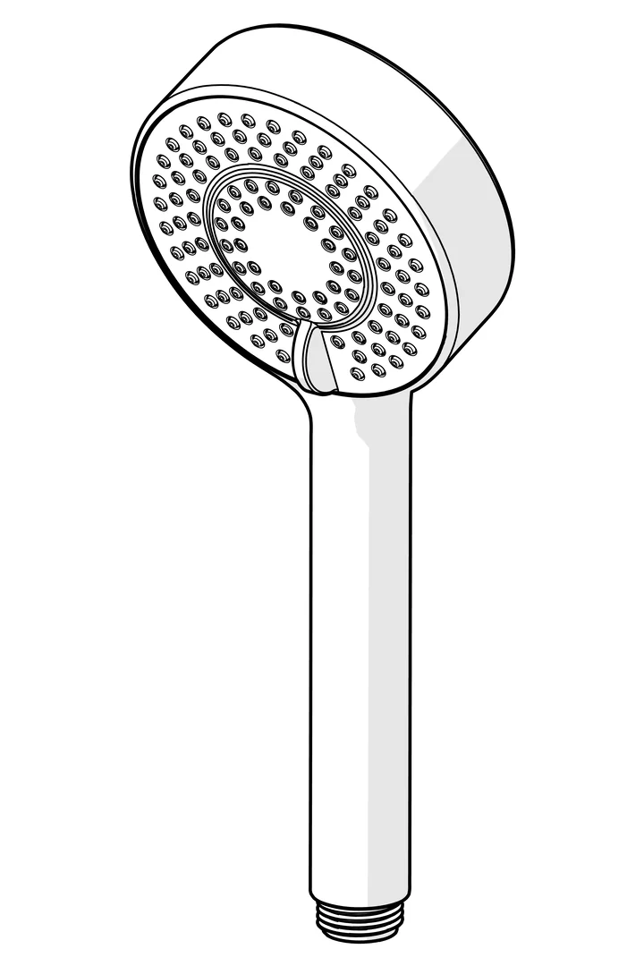 HansaBASICJET Handbrause HansaBASICJET 4463 3-strahlig Matt-Schwarz