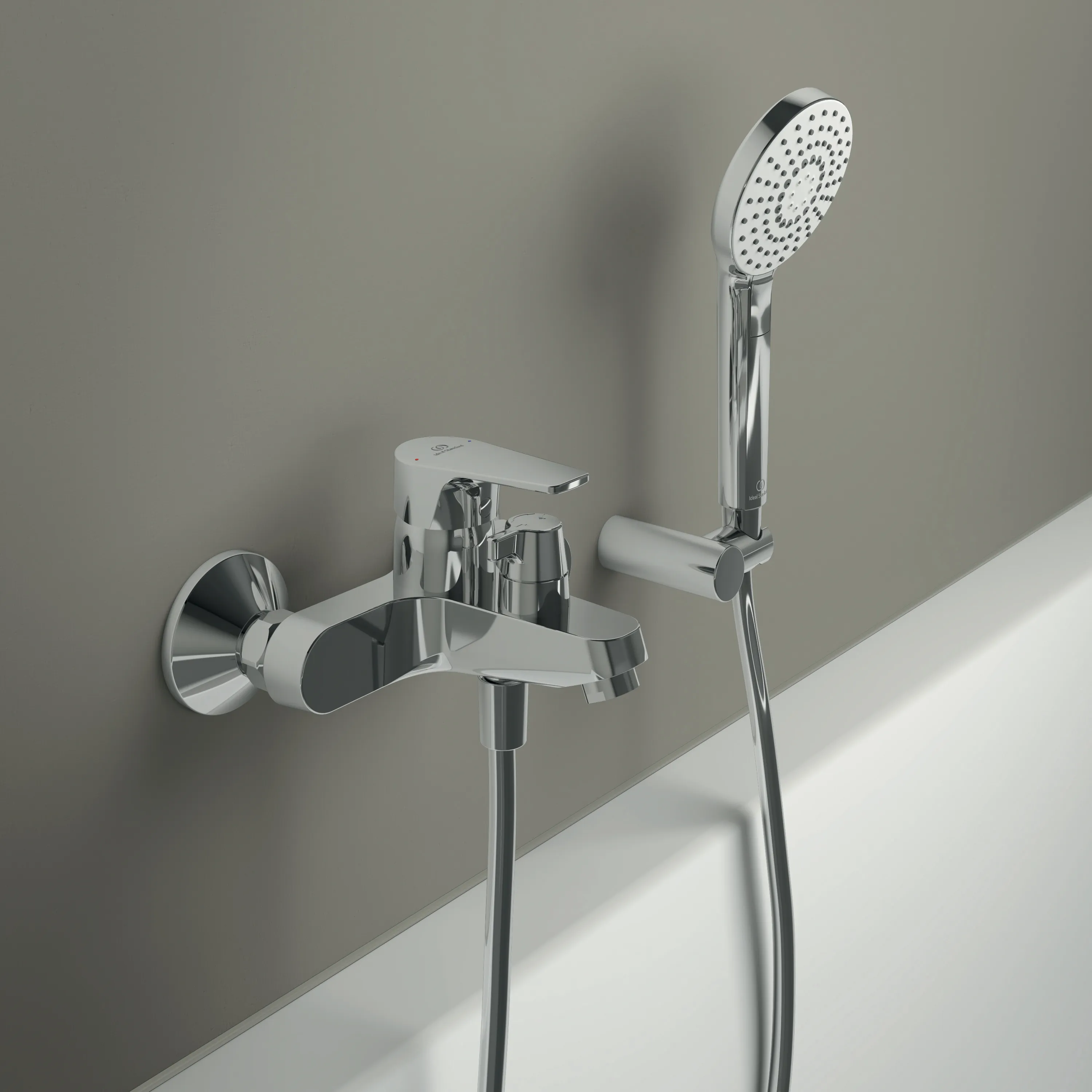 Handbrause-Set Idealrain Evo, 3-Funktionshandbrause Durchmesser:110mm, Chrom Handbrause-Set Idealrain Evo, 3-Funktionshandbrause Durchmesser:110mm, Chrom