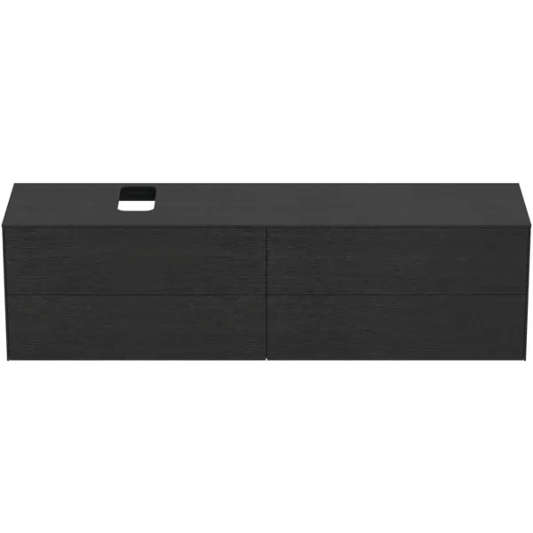 Ideal Standard Waschtischunterschrank „Conca“ 198,7 × 55 × 50,5 cm Eiche geflammt Furnier Ideal Standard Waschtischunterschrank „Conca“ 198,7 × 55 × 50,5 cm Eiche geflammt Furnier