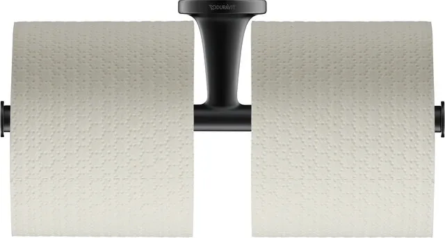 Duravit Doppel-Toilettenpapierhalter „Starck T“ 25,5 × 7,6 × 5 cm in Befestigung sichtbar Duravit Doppel-Toilettenpapierhalter „Starck T“ 25,5 × 7,6 × 5 cm in Befestigung sichtbar