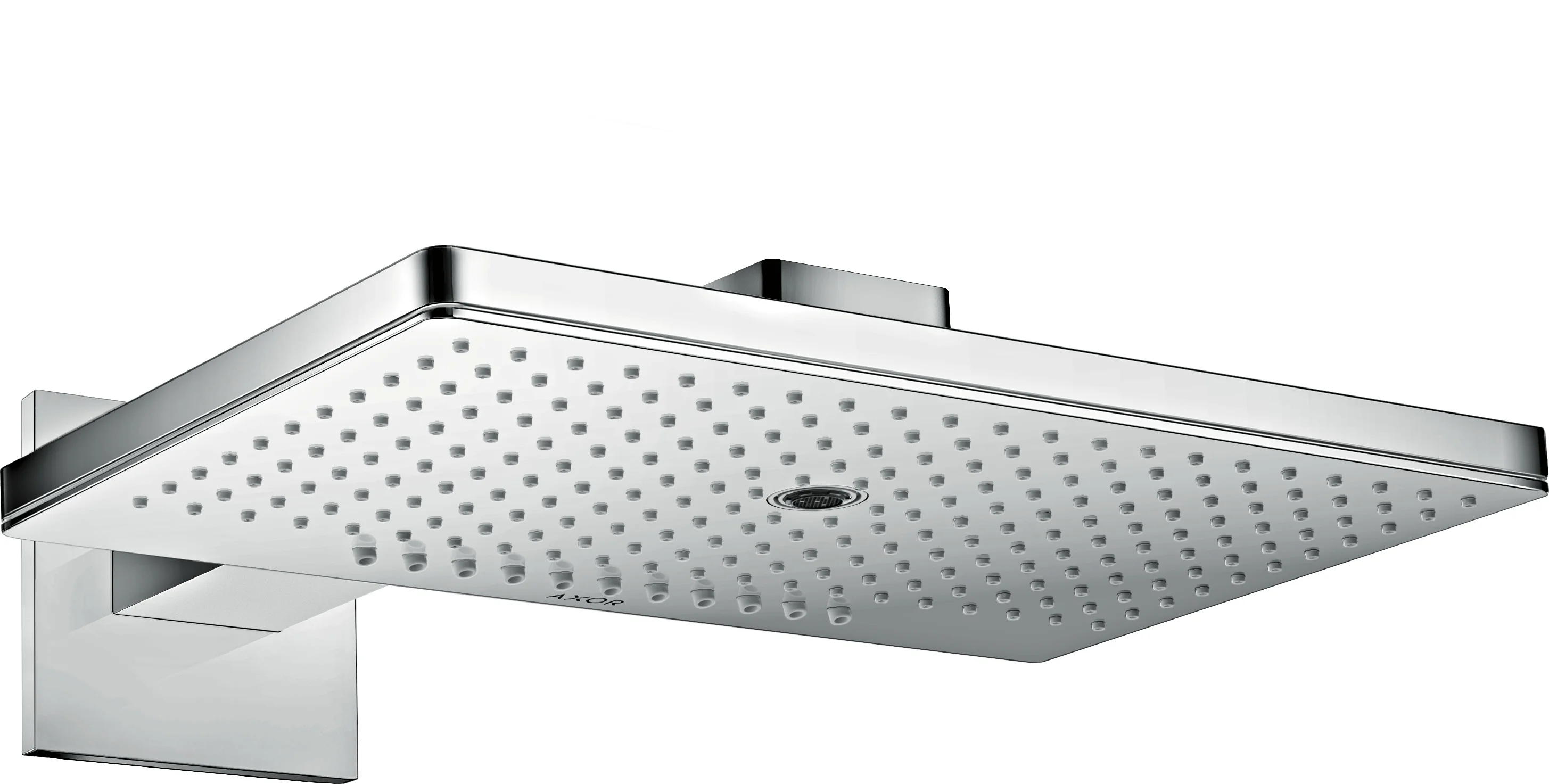 Hansgrohe AXOR ShowerSolutions Kopfbrause 460/300 3jet mit Brausearm und eckiger Rosette, Chrom, 466 x 300 mm, 18,4 l/min Durchfluss Hansgrohe AXOR ShowerSolutions Kopfbrause 460/300 3jet mit Brausearm und eckiger Rosette, Chrom, 466 x 300 mm, 18,4 l/min Durchfluss