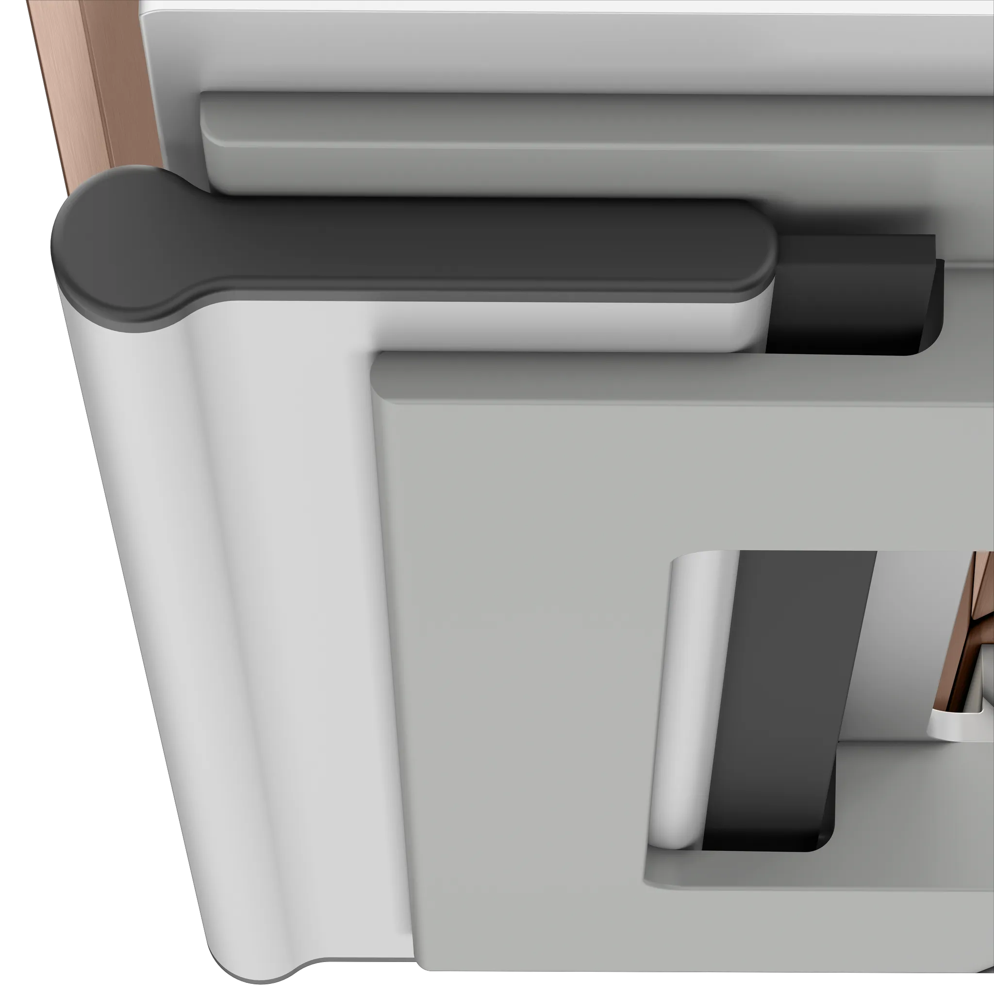 KEUCO EDITION 11 Duschablage mit Glasabzieher Rotgold gebürstet / Alu KEUCO EDITION 11 Duschablage mit Glasabzieher Rotgold gebürstet / Alu