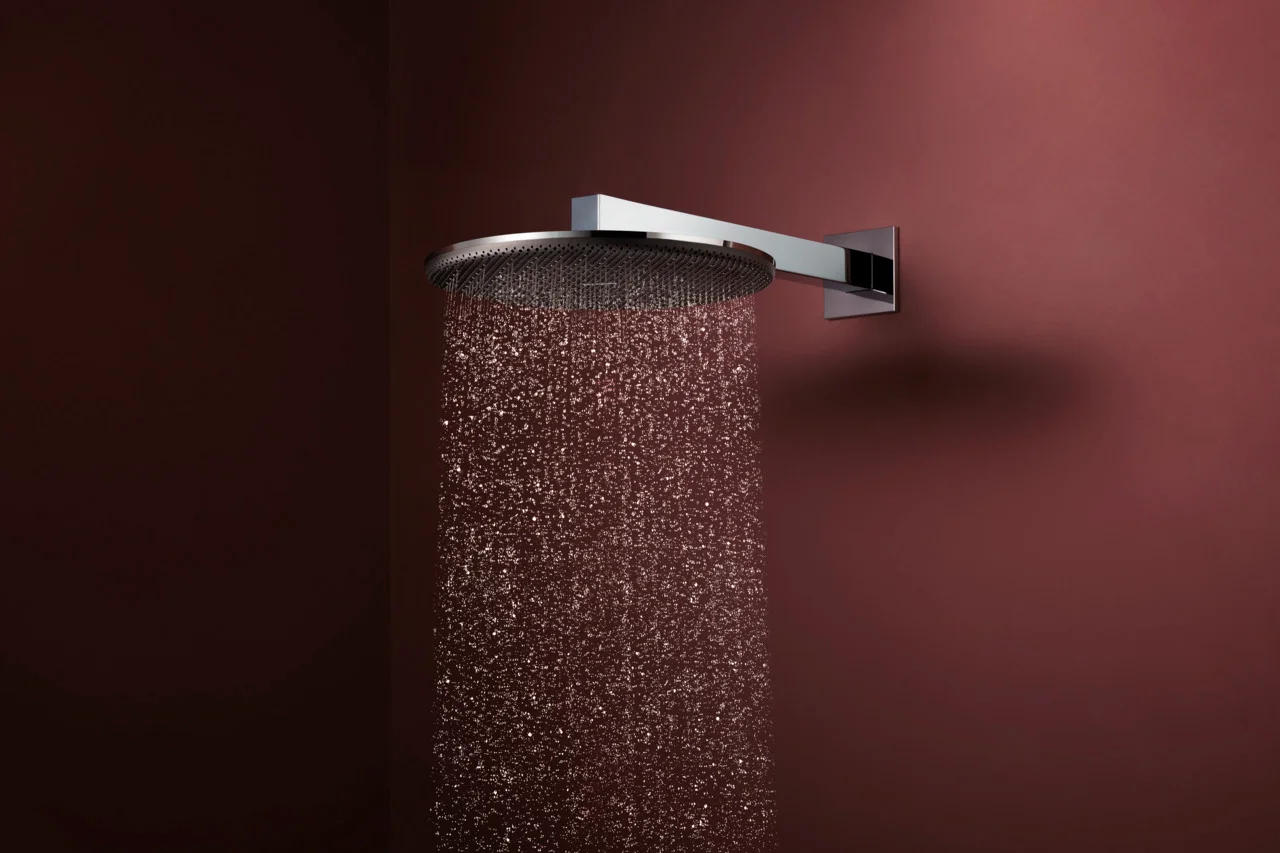Hansgrohe Kopfbrause Raindance Alive S, 300 mm, Chrom, 8 l/min Durchfluss, verstellbarer Winkel, Decken- oder Wandmontage Hansgrohe Kopfbrause Raindance Alive S, 300 mm, Chrom, 8 l/min Durchfluss, verstellbarer Winkel, Decken- oder Wandmontage