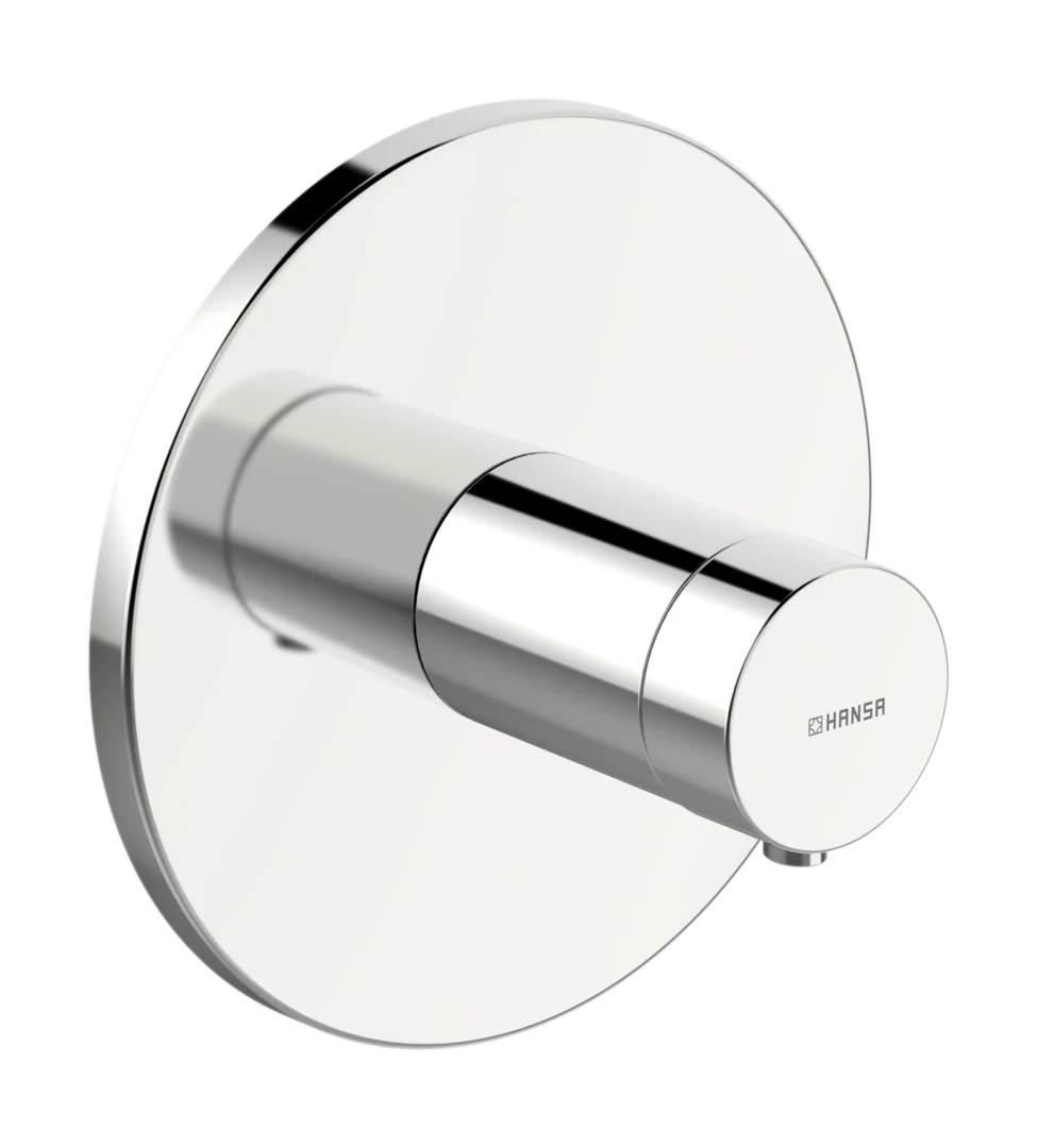 HansaVAROX Wannen- und Brausearmatur, Fertigmontageset für Wanne/Brause HansaVAROX PRO 4056 Rosette rund Chrom