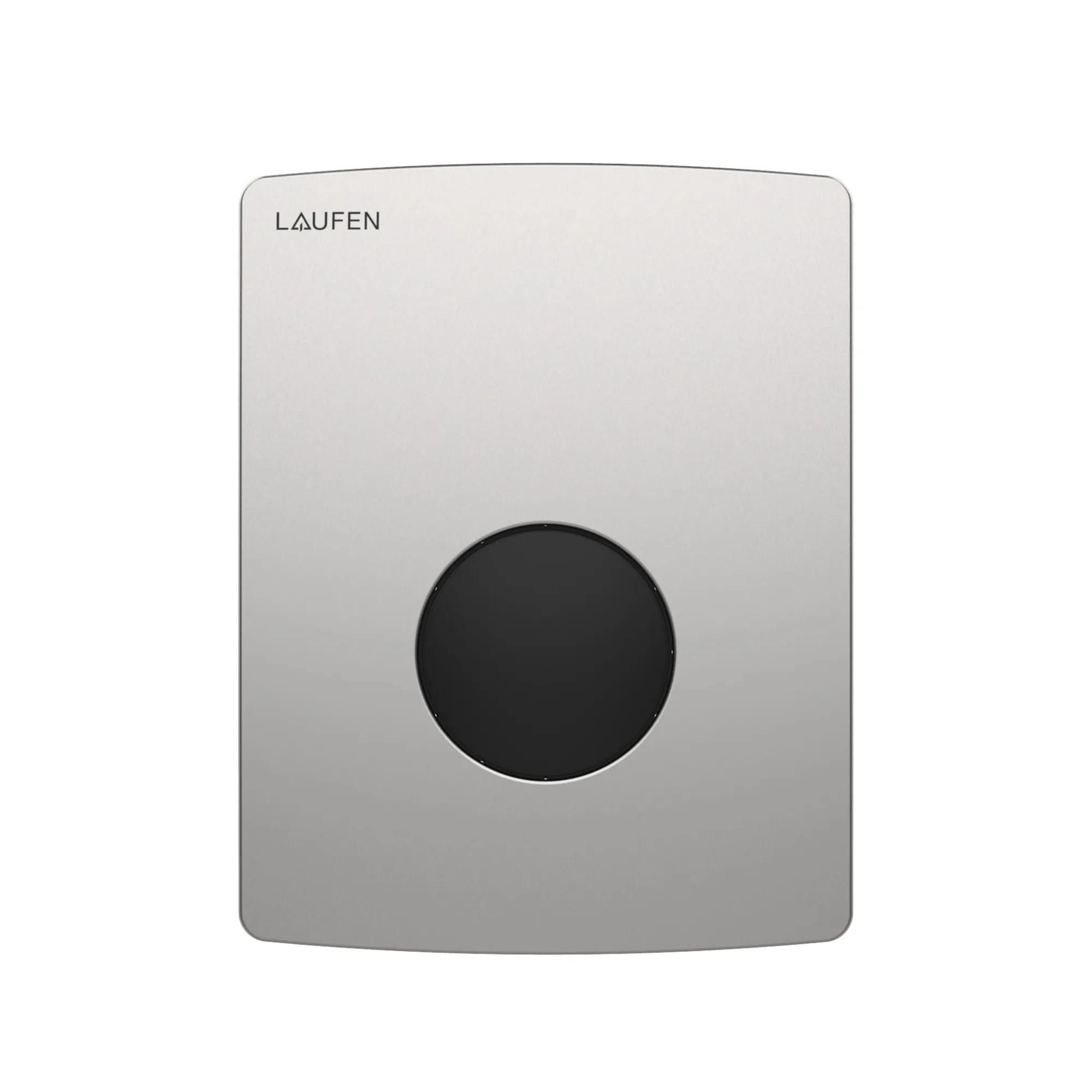 Laufen INEO E-AU 110 Betätigungsplatte Urinal Edelstahl gebürstet mit Taste schwarz Laufen INEO E-AU 110 Betätigungsplatte Urinal Edelstahl gebürstet mit Taste schwarz