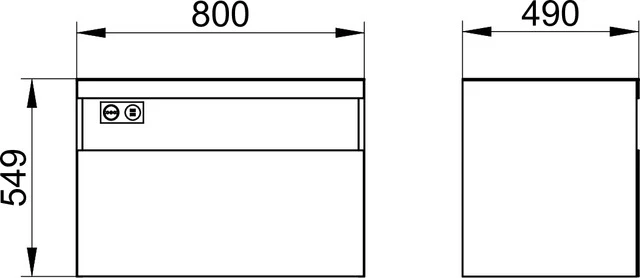 KEUCO Waschtischunterschrank mit Auszug „Stageline“ Vulkanit (Glas, satiniert), Vulkanit (Dekor, matt), ohne Hahnlochbohrung, mit Beleuchtung, mit Steckdose 800 × 550 × 490 mm KEUCO Waschtischunterschrank mit Auszug „Stageline“ Vulkanit (Glas, satiniert), Vulkanit (Dekor, matt), ohne Hahnlochbohrung, mit Beleuchtung, mit Steckdose 800 × 550 × 490 mm