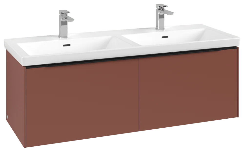 Villeroy & Boch Subway 3.0 Waschbeckenunterschrank C56701, 1272x429x478 mm, Wine Red