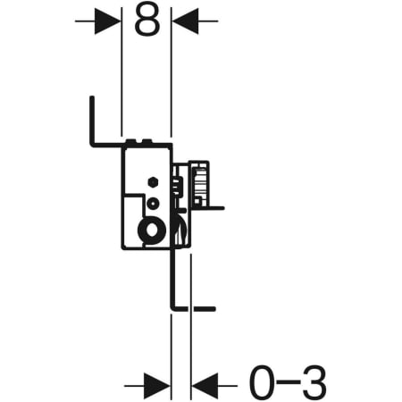 Geberit Vorwand-/Einbauelement für Bad-/Duscharmatur „Kombifix“ Geberit Vorwand-/Einbauelement für Bad-/Duscharmatur „Kombifix“