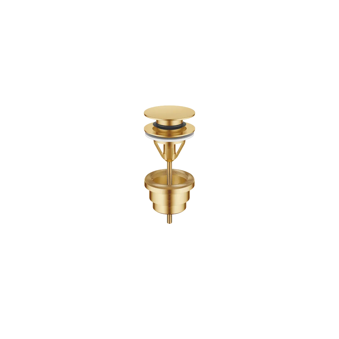 Dornbracht Ablaufgarnitur SERIENNEUTRAL mit Druckverschluss 1 1/4" Gold gebürstet PVD für Becken mit Überlauf